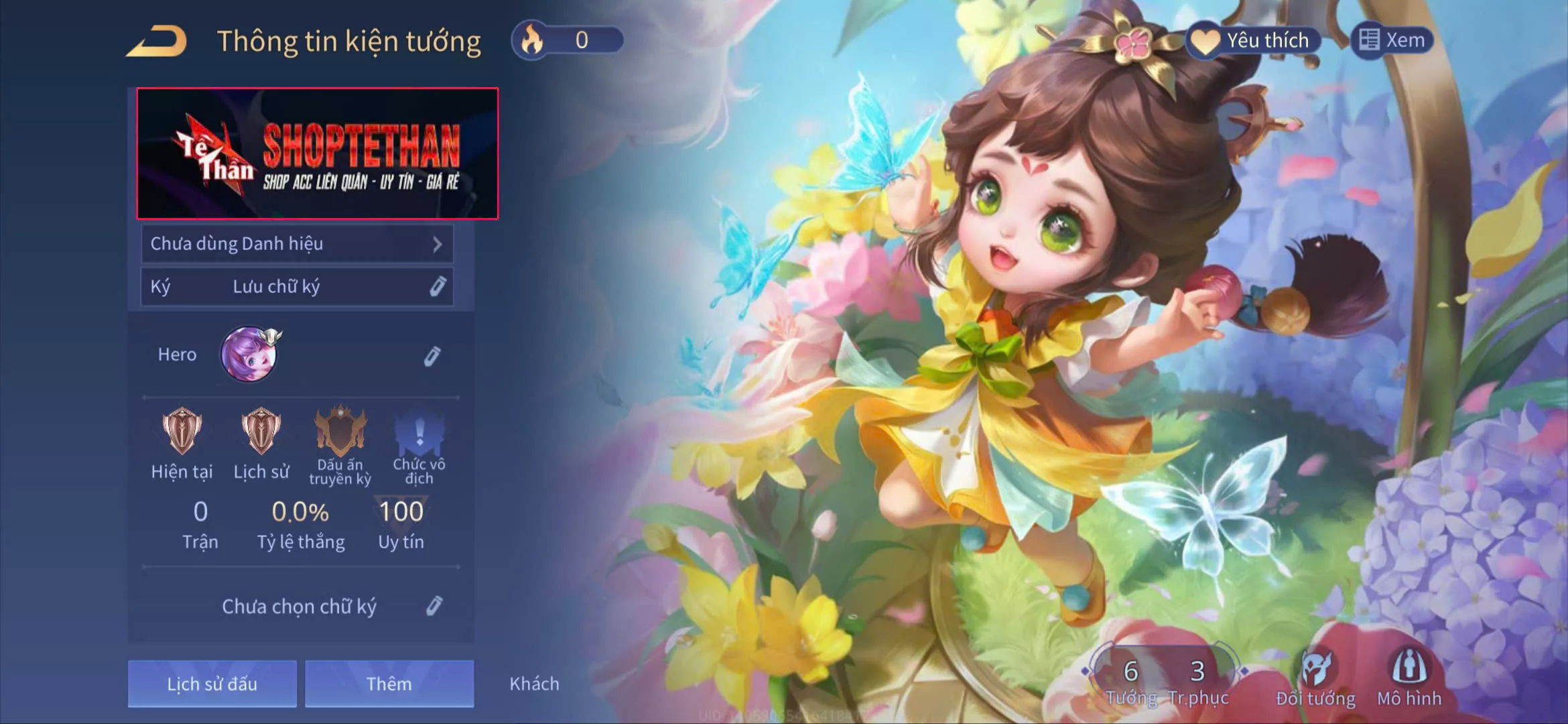 ACC REG: Helen bé hoa xuân, sẵn tướng, free đổi tên, trắng thông tin